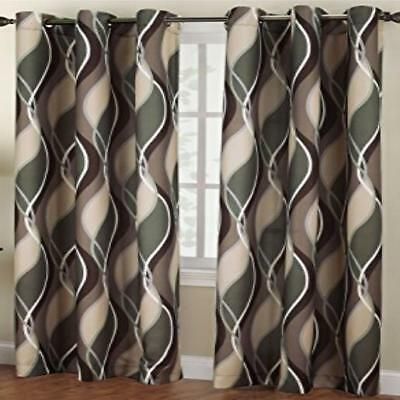 No. 918 Intersect Curtain Panel 4884" Spruce Machine Washable Easy To  Clean 29927421385 | Ebay Pertaining To Intersect Grommet Woven Print Window Curtain Panels (Photo 15 of 50)