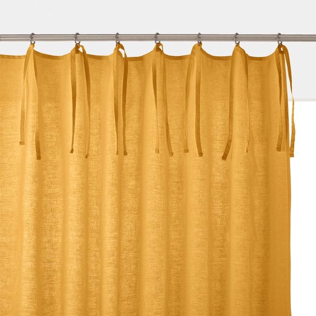 Odorie Linen And Viscose Single Curtain Panel Intended For Single Curtain Panels (Photo 26 of 36)