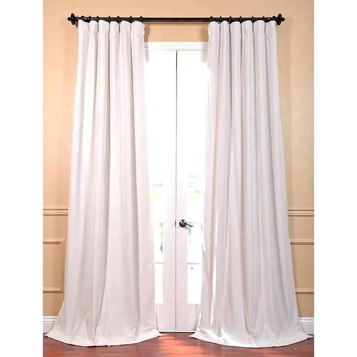 Off White Curtains – Modernvision.co Inside Overseas Faux Silk Blackout Curtain Panel Pairs (Photo 17 of 41)