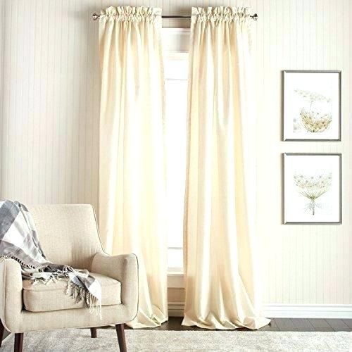 Off White Silk Curtains – Eljuegomasdificildelmundo.co Intended For Ice White Vintage Faux Textured Silk Curtain Panels (Photo 28 of 50)