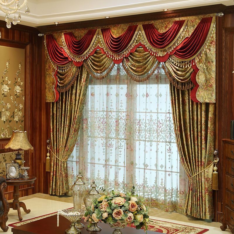 Old World Swag Treatments Available Designnashville For Luxurious Old World Style Lace Window Curtain Panels (Photo 9 of 50)