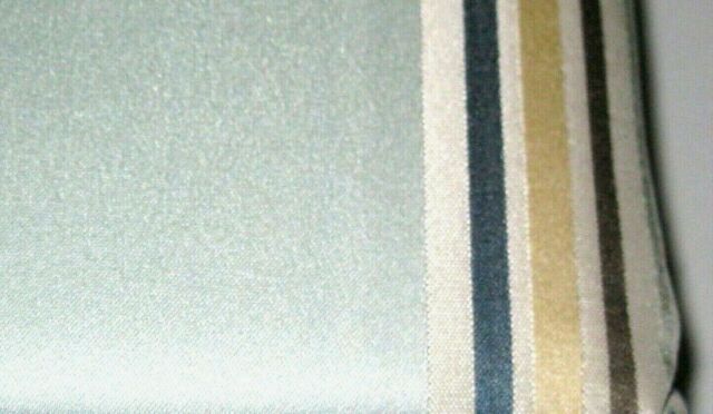 One Allen + Roth Northfield Aqua Stripe Tan Blue Thermal Panel Drape  Curtain 84l In Valencia Cabana Stripe Indoor/outdoor Curtain Panels (View 16 of 37)