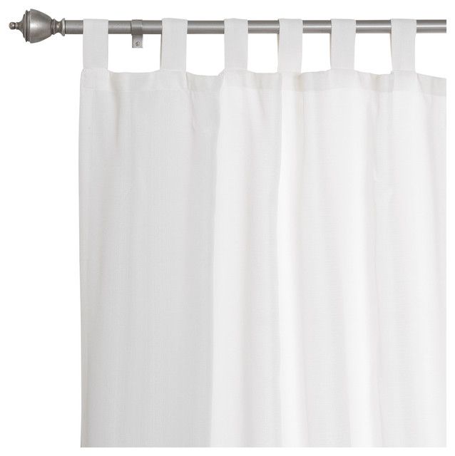 Oxford Outdoor Tab Top Curtains, 52"x96" Regarding Oxford Sateen Woven Blackout Grommet Top Curtain Panel Pairs (View 26 of 44)