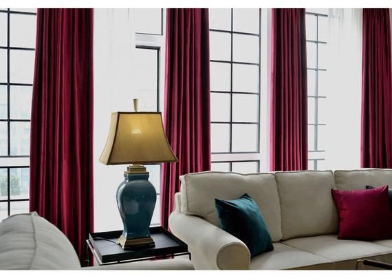 Pair Of Burgundy Rouge Velvet Curtains, Bedroom Velvet Curtains, Living  Room Velvet Curtains, Custom Curtains For Velvet Heavyweight Grommet Top Curtain Panel Pairs (View 25 of 42)