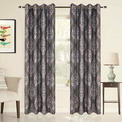 Pair Of Darcy 84 Inch Blackout Grommet Top Window Curtain For Thermal Textured Linen Grommet Top Curtain Panel Pairs (View 28 of 42)
