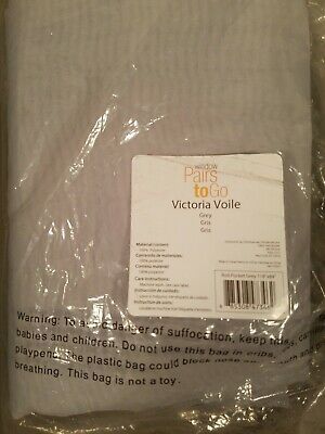 Pairs To Go Victoria Voile Curtain Panel Gray 118x 84 | Ebay Pertaining To Pairs To Go Victoria Voile Curtain Panel Pairs (Photo 16 of 30)