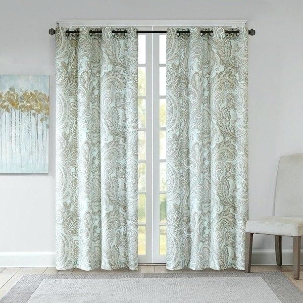 Paisley Drapery Panels Image 0 Grey Curtain – Sponsorstuart Regarding Grey Printed Curtain Panels (View 28 of 48)