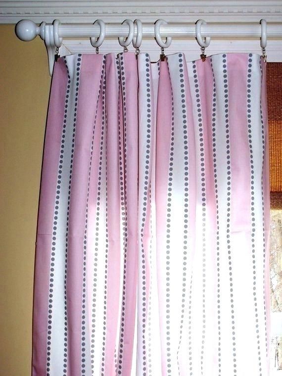 Pink Stripe Curtain – Elflow.co For Ocean Striped Window Curtain Panel Pairs With Grommet Top (Photo 27 of 41)