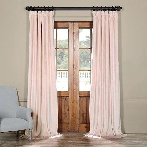 Pink Velvet Curtain – Imaginehowto For Heritage Plush Velvet Single Curtain Panels (Photo 21 of 50)