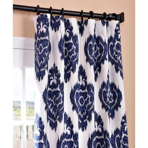 Pinterest With Ikat Blue Printed Cotton Curtain Panels (View 7 of 50)