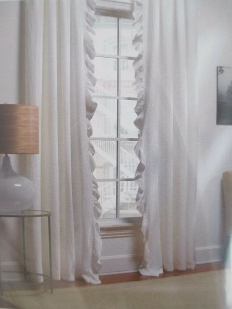 Piubelle Piu Belle Matelasse Shabby Cream Ruffle Panels With The Gray Barn Gila Curtain Panel Pairs (View 3 of 48)