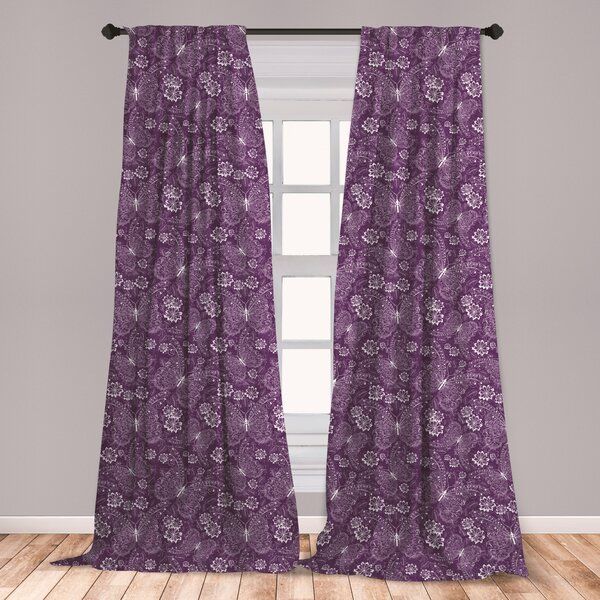 Plum Curtains | Wayfair Inside Velvet Dream Silver Curtain Panel Pairs (Photo 27 of 49)