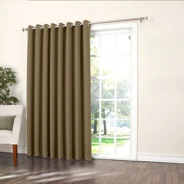 Porch Amp Den Extra Wide Patio Door Curtain Panel Eclipse Throughout Thermaweave Blackout Curtains (Photo 10 of 47)