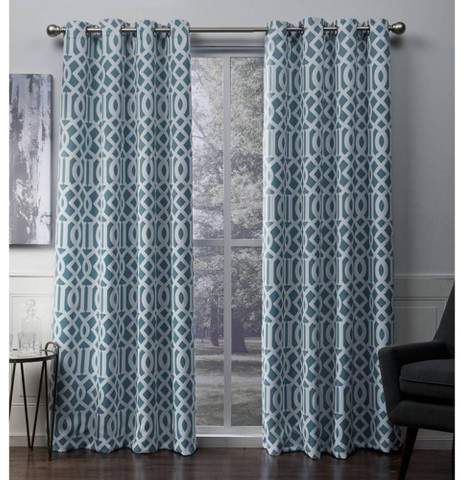 Printed Curtain Panel – Shopstyle For Caldwell Curtain Panel Pairs (View 13 of 27)
