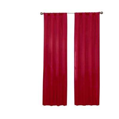 Red – Machine Washable – Curtains & Drapes – Window For Eclipse Darrell Thermaweave Blackout Window Curtain Panels (Photo 5 of 50)