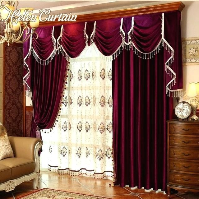 Red Velvet Curtains Intended For Heritage Plush Velvet Single Curtain Panels (View 48 of 50)