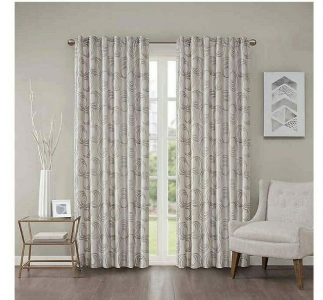 Regency Heights Cosma Lined Grommet Top Curtain Panels 95” Grey Taupe Set  Of 2 In Lined Grommet Curtain Panels (View 4 of 31)