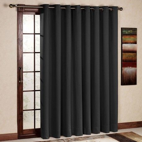 Rhf Wide Thermal Blackout Patio Door Curtain Panel, Sliding Door Insulated  Curtains Antique Bronze Grommet Top 100w84l Inche – Rose Home Fashion Intended For Grommet Blackout Patio Door Window Curtain Panels (Photo 1 of 50)