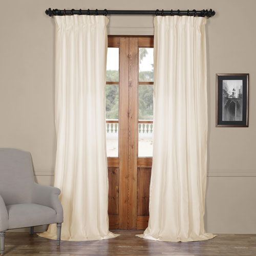 Rose Street French Ivory 96 X 50 In. Linen Curtain Panel Pertaining To French Linen Lined Curtain Panels (Photo 21 of 50)