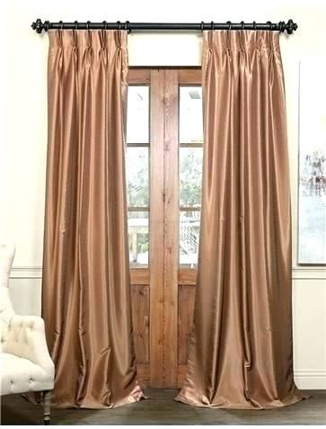 Rust Colored Drapes Curtains Flax Gold Blackout Vintage With Regard To Flax Gold Vintage Faux Textured Silk Single Curtain Panels (View 27 of 50)