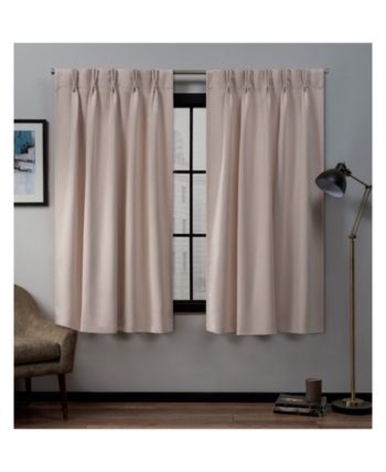 Featured Photo of 2024 Best of Sateen Woven Blackout Curtain Panel Pairs with Pinch Pleat Top
