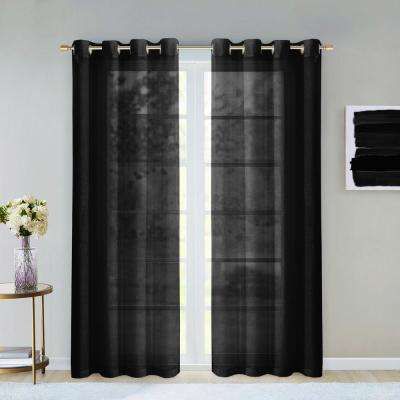 Set – Black – Curtains & Drapes – Window Treatments – The With Regard To Whitman Curtain Panel Pairs (Photo 32 of 50)