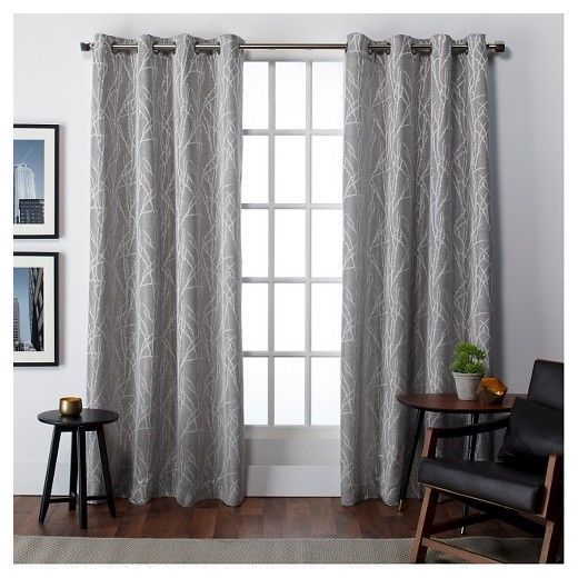 Set Of 2 Finesse Curtain Panels Ash Gray (54"x96") Exclusive Pertaining To Sugar Creek Grommet Top Loha Linen Window Curtain Panel Pairs (Photo 6 of 50)