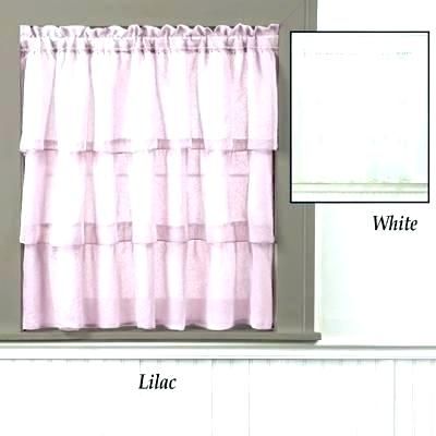 Sheer Ruffled Curtains – Julioplude.co Throughout Sheer Voile Ruffled Tier Window Curtain Panels (Photo 41 of 50)