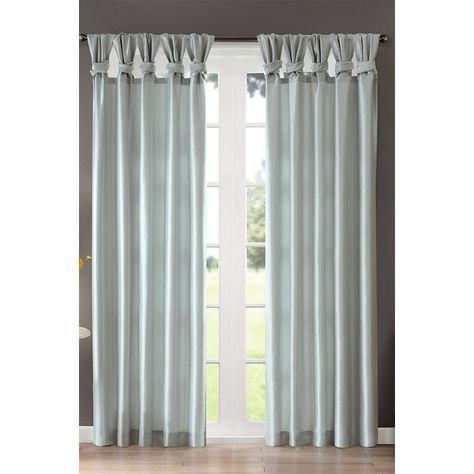 Sheer Twist Tab Curtain Panel | Curtains & Drapes | Tab Regarding Twisted Tab Lined Single Curtain Panels (Photo 3 of 50)