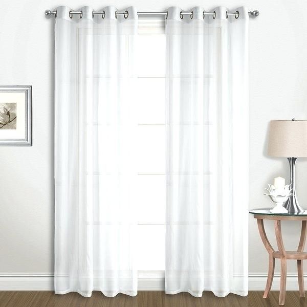 Sheer Voile Curtain Panels – Shockanalyticsllc For Emily Sheer Voile Grommet Curtain Panels (Photo 21 of 37)