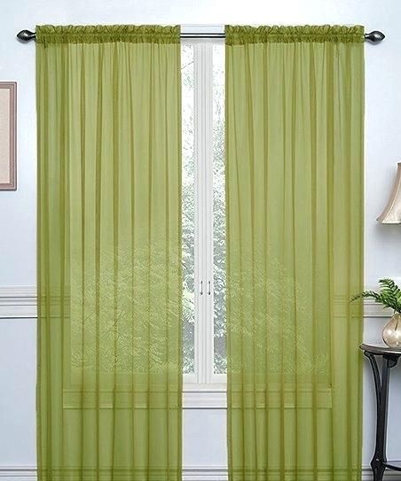 Sheer Voile Curtain Panels – Shockanalyticsllc In Emily Sheer Voile Grommet Curtain Panels (Photo 18 of 37)