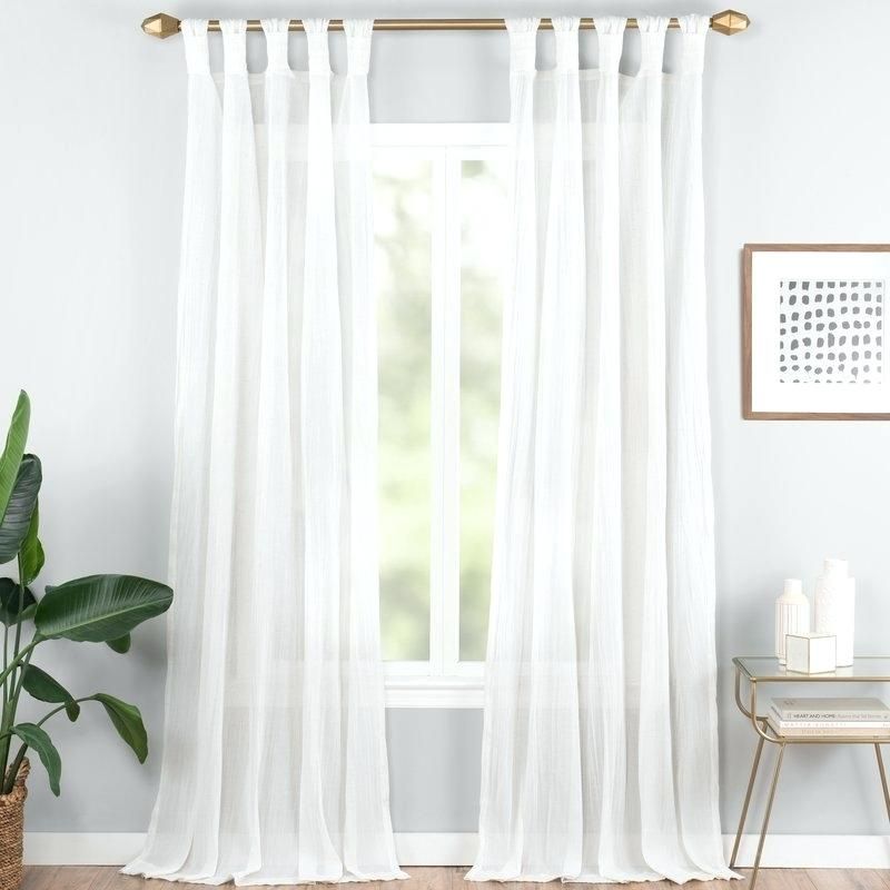 Shop Natural Linen Tab Top Inch Curtain Panel X Free Regarding Linen Button Window Curtains Single Panel (View 20 of 40)