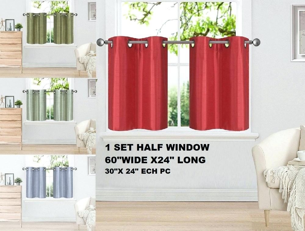 Short Grommet Curtain Panels – Waterstewards Within Ultimate Blackout Short Length Grommet Panels (Photo 20 of 50)
