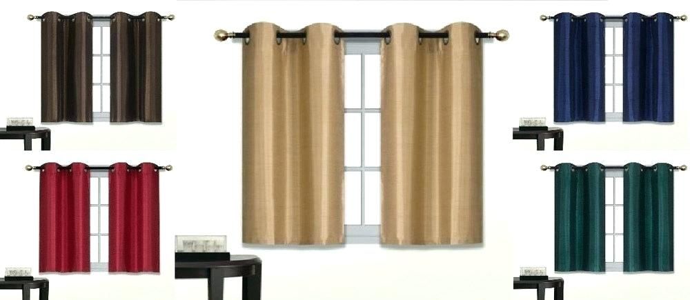 Short Grommet Curtains Curtain Panel Blackout Energy With Regard To Ultimate Blackout Short Length Grommet Curtain Panels (Photo 25 of 50)