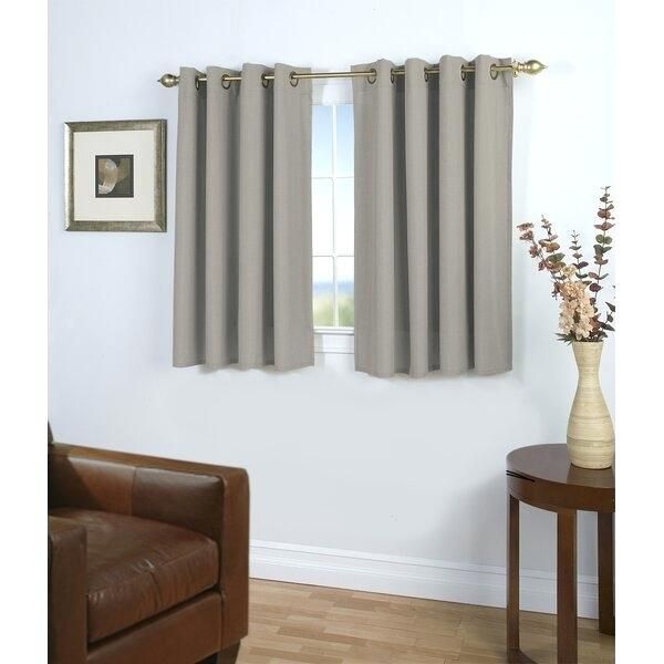 Short Grommet Curtains Length Grey – Mammothminds Regarding Ultimate Blackout Short Length Grommet Curtain Panels (Photo 20 of 50)