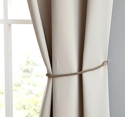 Short Grommet Curtains Warm Home Designs 1 Panel Of Cream Within Ultimate Blackout Short Length Grommet Curtain Panels (Photo 44 of 50)