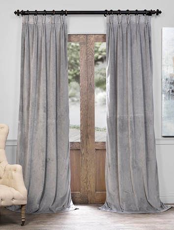 Featured Photo of 50 The Best Signature Pinch-pleated Blackout Solid Velvet Curtain Panels