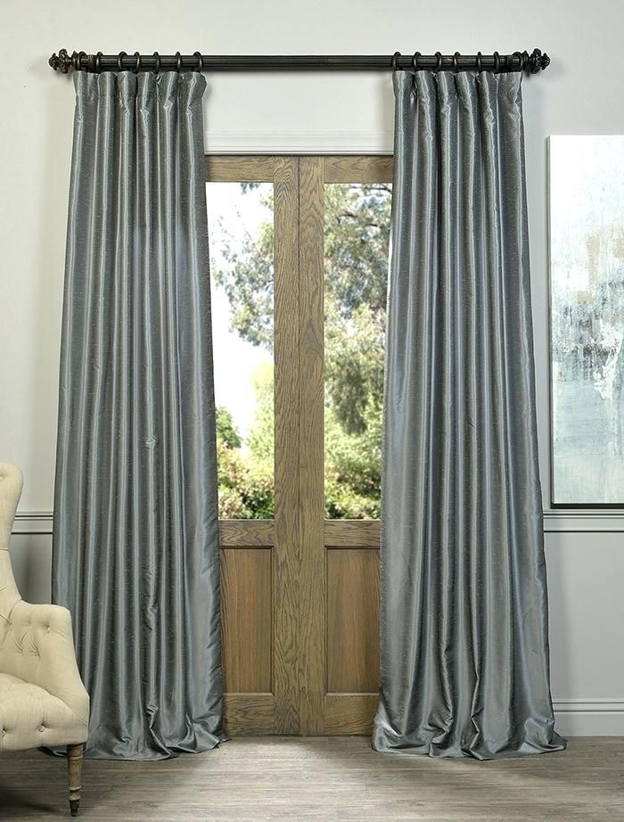 Silk Dupioni Curtains Inside Off White Vintage Faux Textured Silk Curtains (Photo 37 of 50)