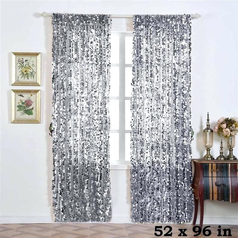 Silver Window Panels Willow Home Gray Blackout Curtains Inside Willow Rod Pocket Window Curtain Panels (View 26 of 46)