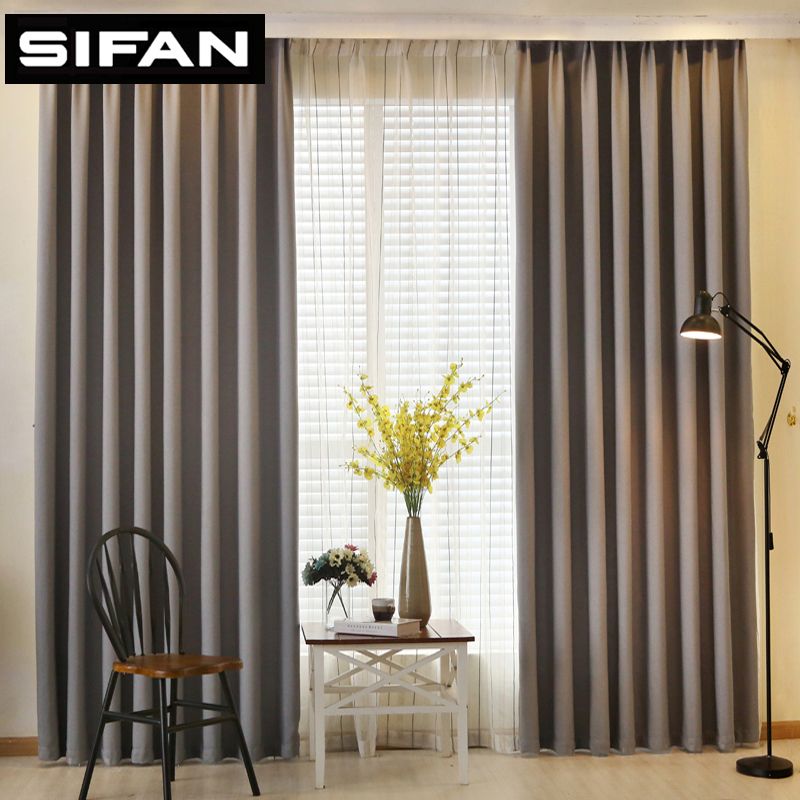 Solid Color Faux Linen Blackout Curtains For Living Room Modern Curtains  For Bedroom Window Curtains Kitchen Curtains Blinds Within Faux Linen Blackout Curtains (Photo 14 of 50)
