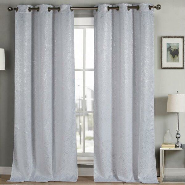 Sparkle Curtains | Wayfair.ca With Star Punch Tulle Overlay Blackout Curtain Panel Pairs (Photo 40 of 50)