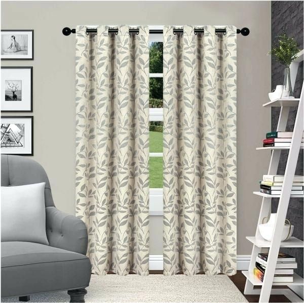 Superior Leaves Blackout Curtain Set Of 2 Thermal Insulated Throughout Thermal Insulated Blackout Grommet Top Curtain Panel Pairs (View 31 of 50)