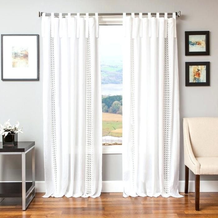 Tab Curtains Tab Curtains With Buttons Back Tab Curtains Intended For Twisted Tab Lined Single Curtain Panels (View 40 of 50)