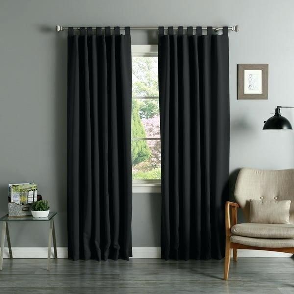 Tab Top Blackout Curtains – Cahousing With Regard To Tuscan Thermal Backed Blackout Curtain Panel Pairs (Photo 26 of 46)
