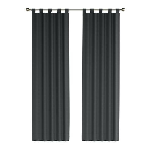 Tab Top Curtains Black Drapes Cafe White Sheer Room Darkening Regarding Twisted Tab Lined Single Curtain Panels (View 11 of 50)