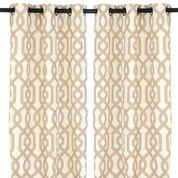 Taupe Curtain Panels – Avalon Master.pro In Oakdale Textured Linen Sheer Grommet Top Curtain Panel Pairs (Photo 30 of 41)