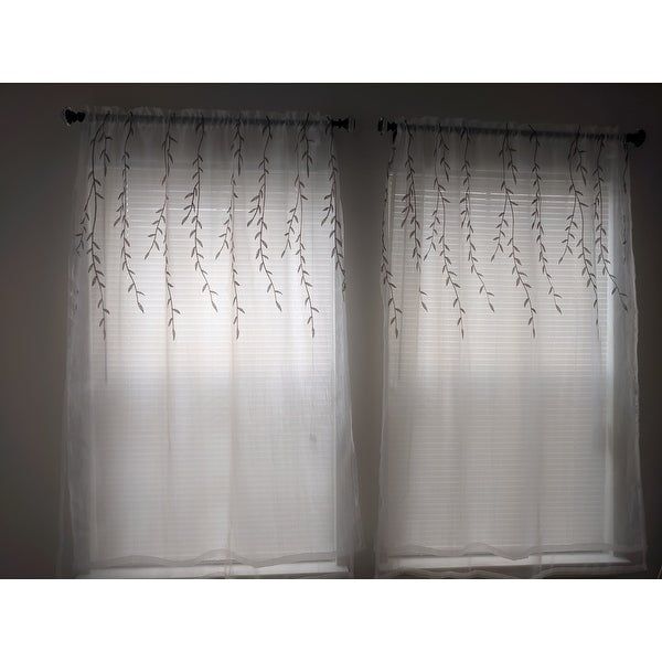 Top Product Reviews For Achim Willow Rod Pocket Window With Willow Rod Pocket Window Curtain Panels (View 10 of 46)
