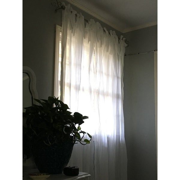 Top Product Reviews For Elrene Jolie Tie Top Curtain Panel In Elrene Jolie Tie Top Curtain Panels (Photo 1 of 35)