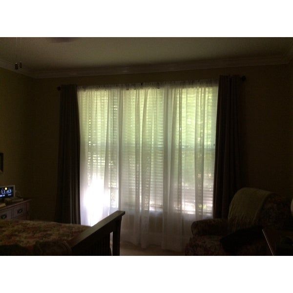 Top Product Reviews For Exclusive Fabrics Double Layer Sheer With Regard To Double Layer Sheer White Single Curtain Panels (View 9 of 50)