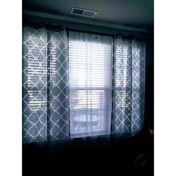 Top Product Reviews For Madison Park Laya Fretwork Burnout Pertaining To Laya Fretwork Burnout Sheer Curtain Panels (View 4 of 38)